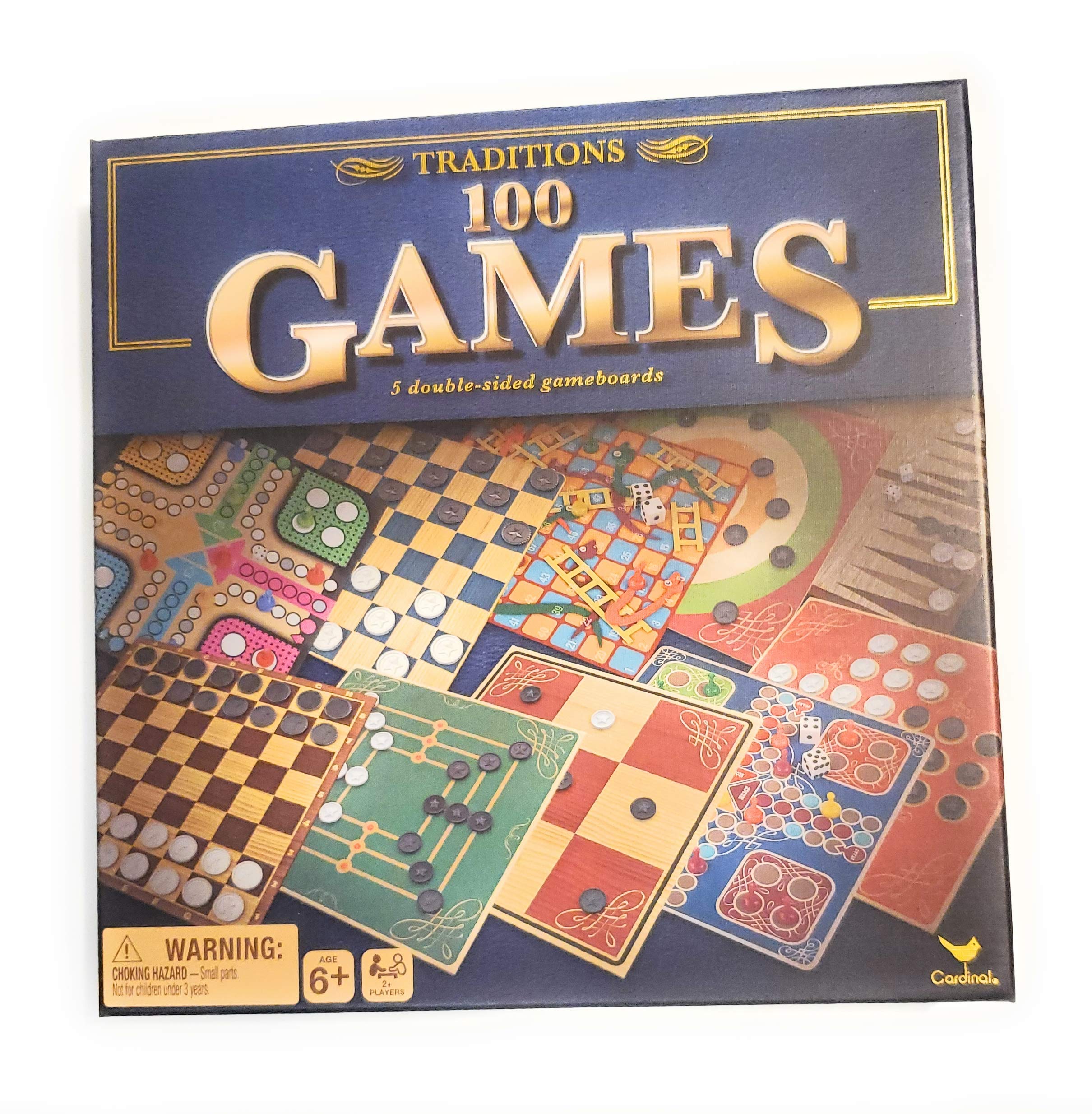Cardinal Traditions 100 Games - 5 Double-Sided Game Boards