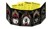 Free League MÖRK Borg Gamemaster Screen - Five-Paneled Roleplaying Game Tool with Demonic Art
