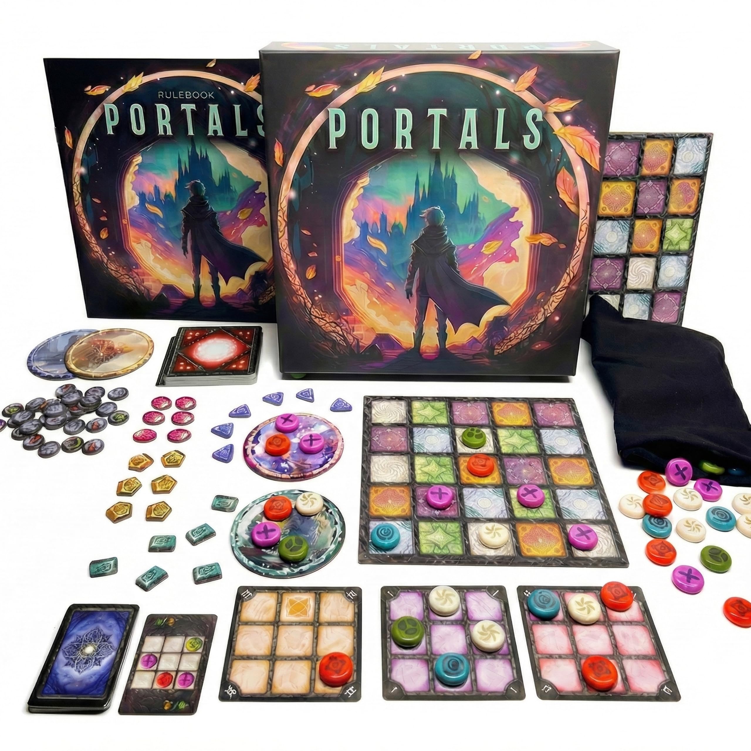 CrowD Games | Portals Board Game | Abstract Strategy Game | Spatial Reasoning | High Player Interaction on a Shared Board | Versatile Play for 1–4 Players | Ages 10+ | 40–80 Min