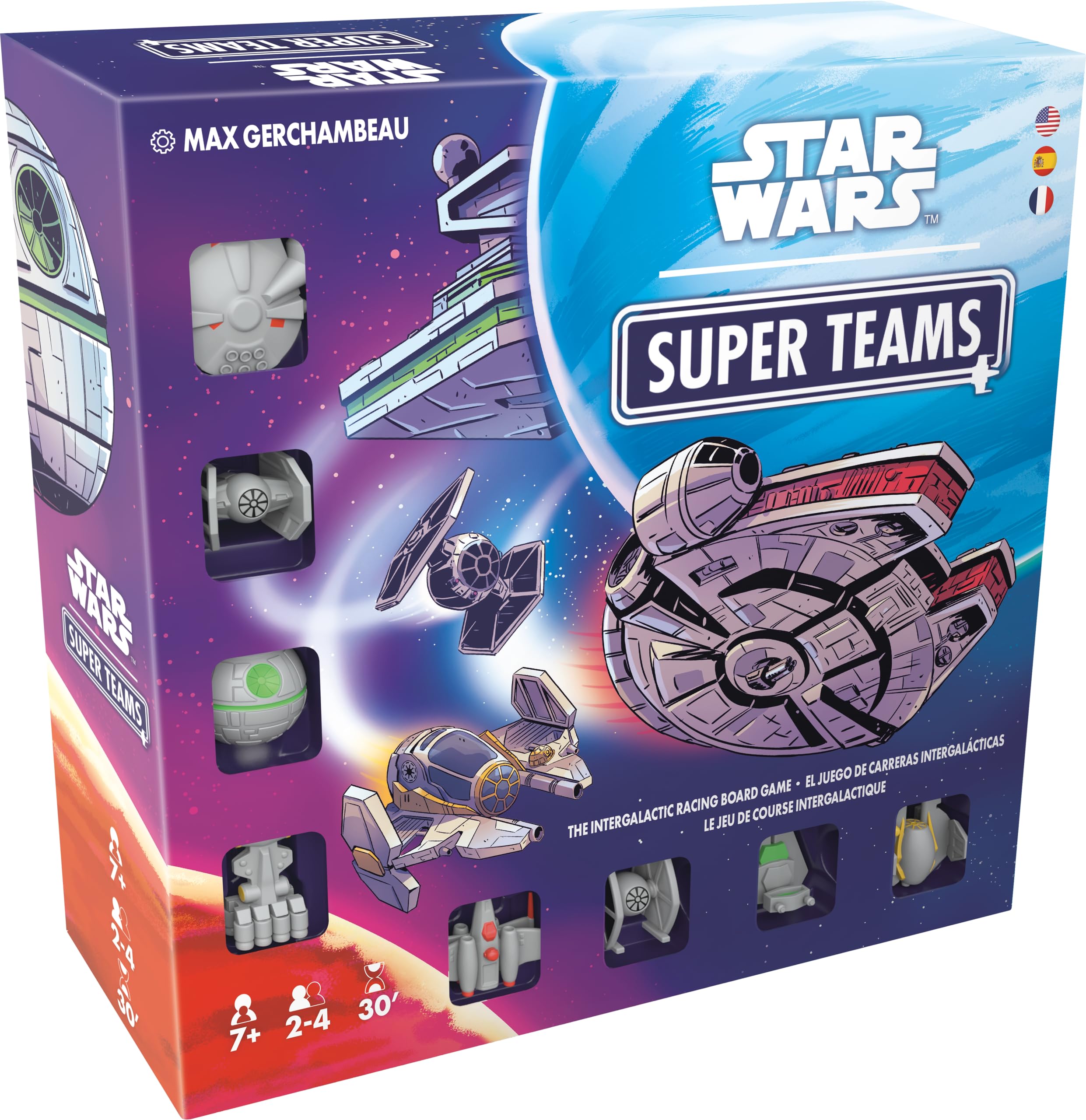 Star Wars Super Teams Board Game - Fast-Paced Strategy Race Through The Galaxy, Fun for Families, Kids & Adults, Ages 7+, 2-4 Players, 30 Minute Playtime, Made by Zygomatic