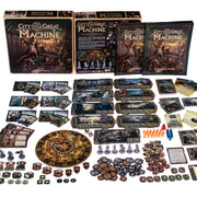 CrowD Games | City of The Great Machine Board Game | 1-4 Players | Ages 14 and up | Steampunk | One-vs-Many | Hidden Movement | Cooperative Board Games | Strategy Board Games | Playtime 45-90 min