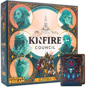 Kinfire Council – Competitive Strategy & Political Board Game – 2–6 Players – 90–120 Minute Gameplay – Unique Councilor Powers, Worker Placement, Voting & Cult Challenges – Ages 14+