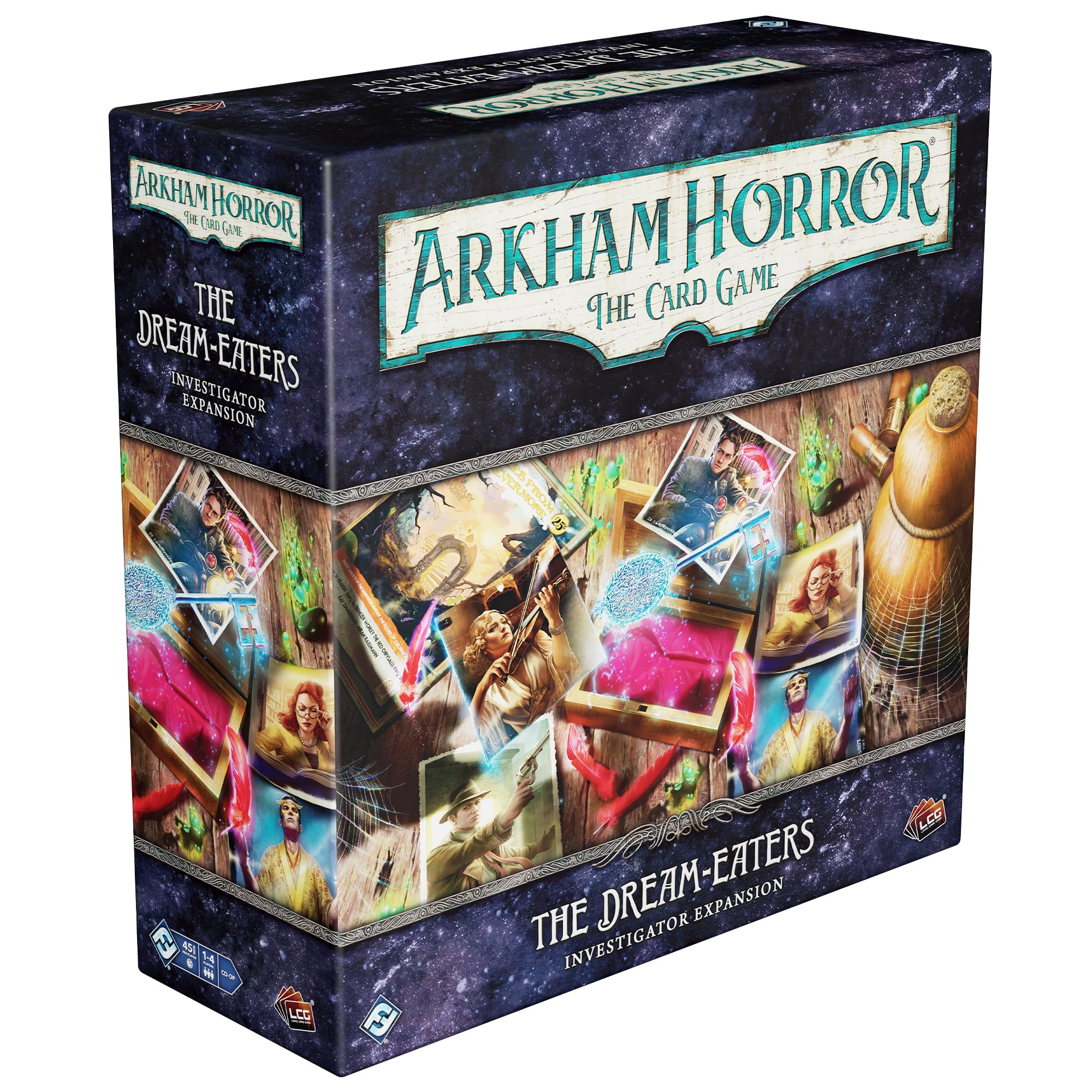Asmodee Arkham Horror The Card Game Dream-Eaters Investigator Expansion - Unleash Unique Investigators in a Dream World, Cooperative LCG, Ages 14+, 1-4 Players, 1-2 Hr Playtime