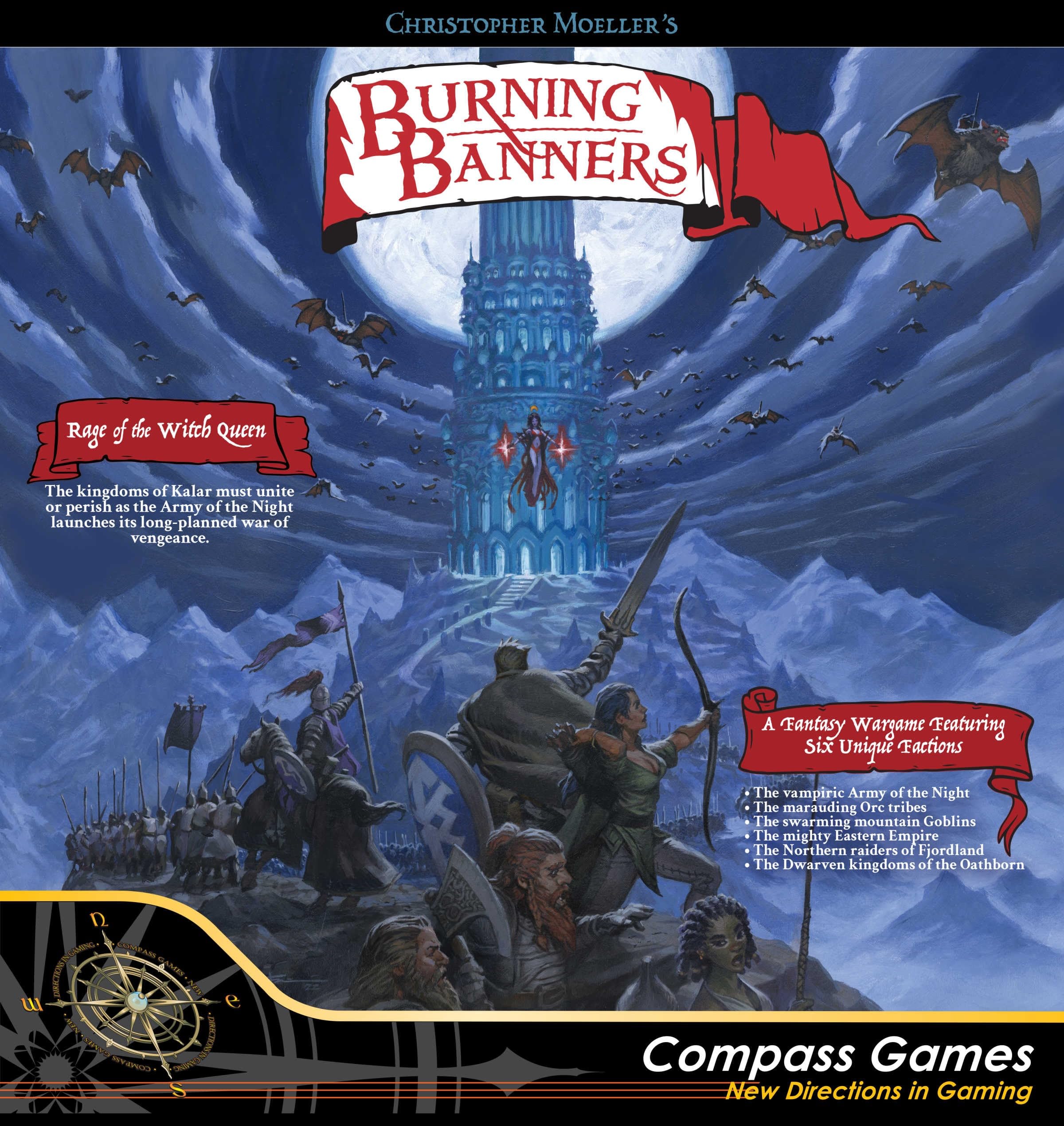 Compass Games Burning Banners: Rage of The Witch Queen Board Game