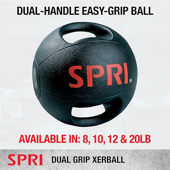 SPRI Medicine Ball with Handles - 8 lb