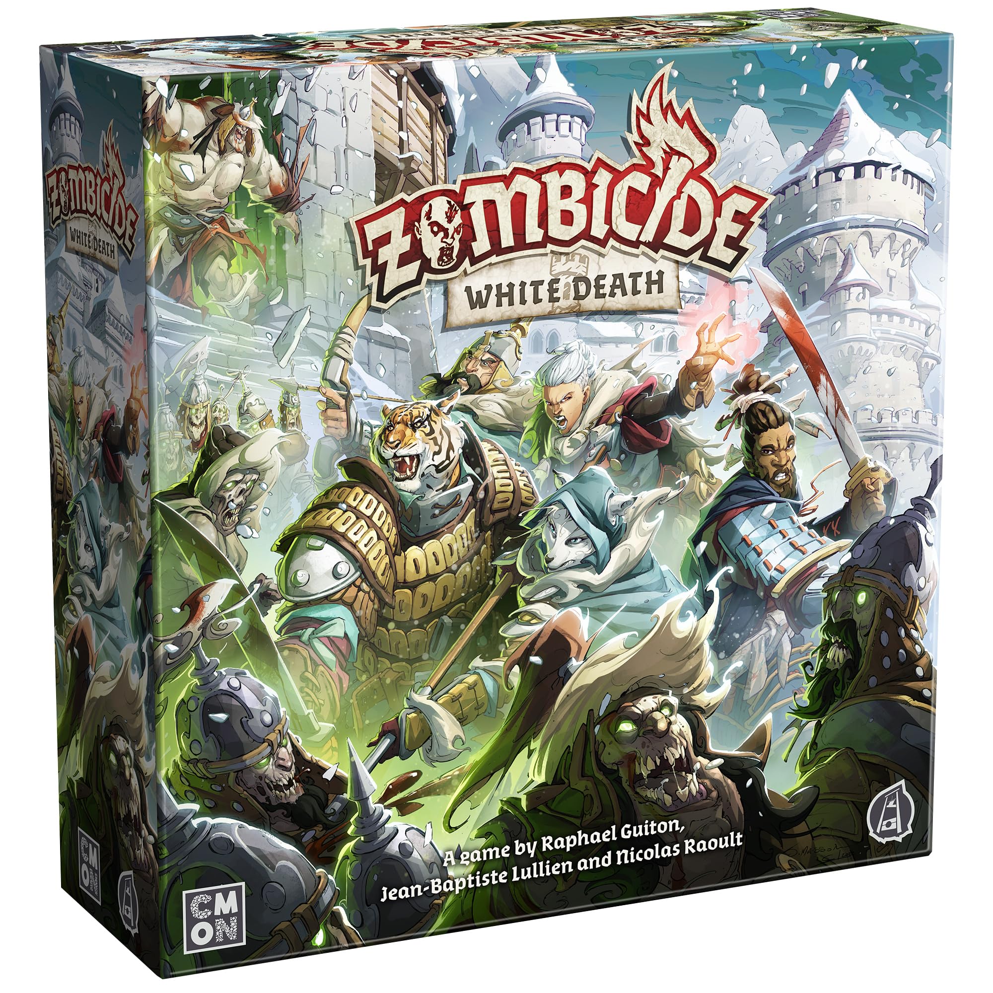 CMON Zombicide White Death Board Game - Battle The Undead Siege in The Frozen North! Cooperative Strategy Game with Tabletop Miniatures, Ages 14+, 1-6 Players, 1 Hour Playtime