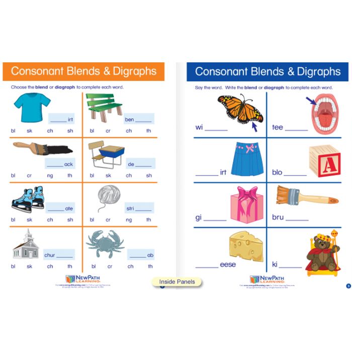 Consonant Blends Visual Learning Guide - Grades K - 2