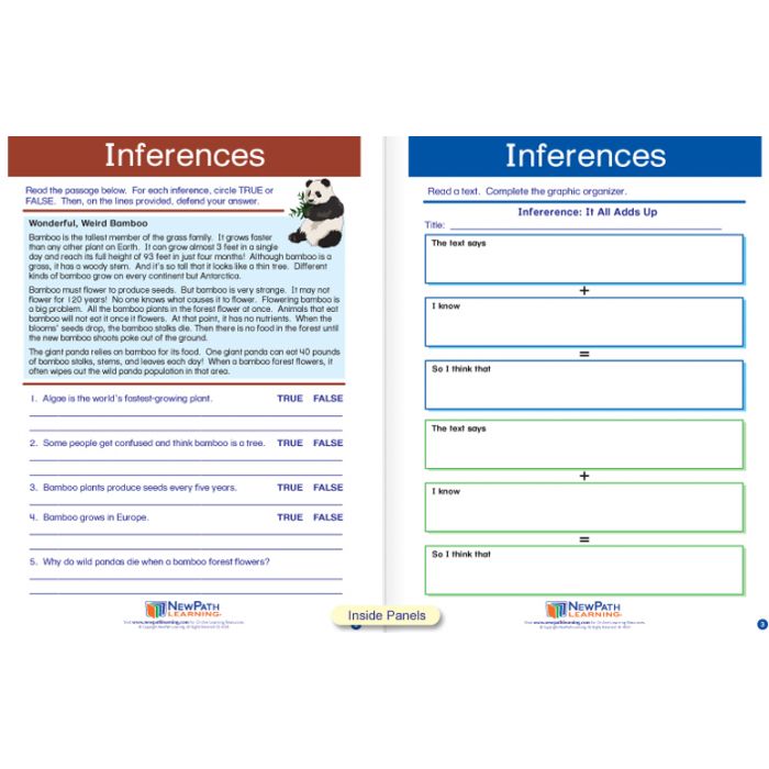 Inferences Visual Learning Guide - Grades 3 - 5