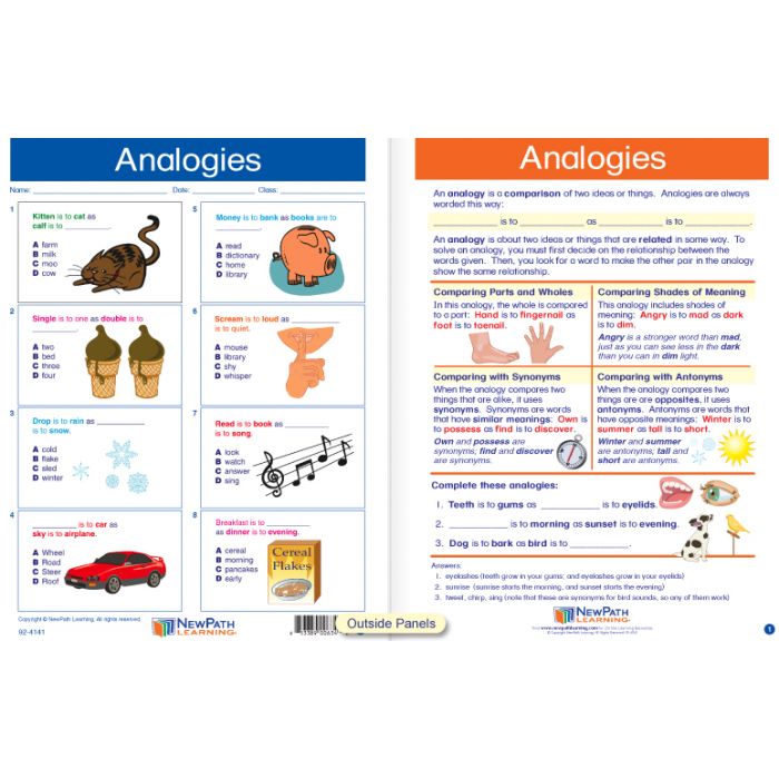 Analogies Visual Learning Guide - Grades 3 - 5