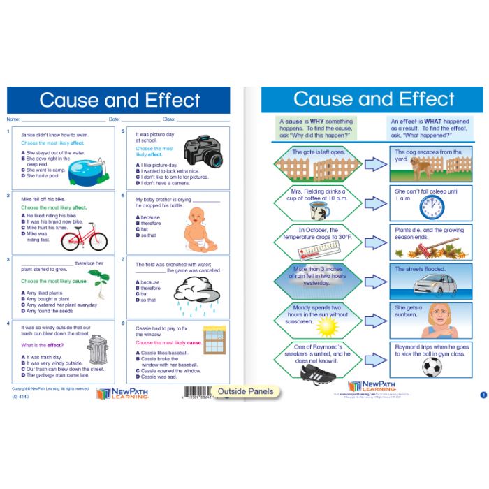 Cause & Effect Visual Learning Guide - Grades 3 - 5