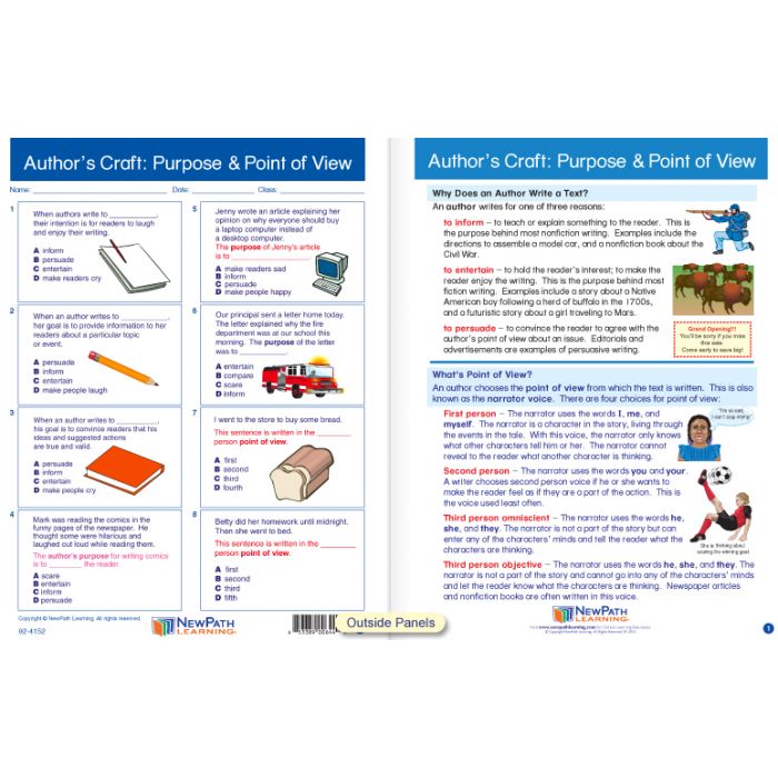 Author’s Purpose – Point of View Visual Learning Guide - Grades 3 - 5