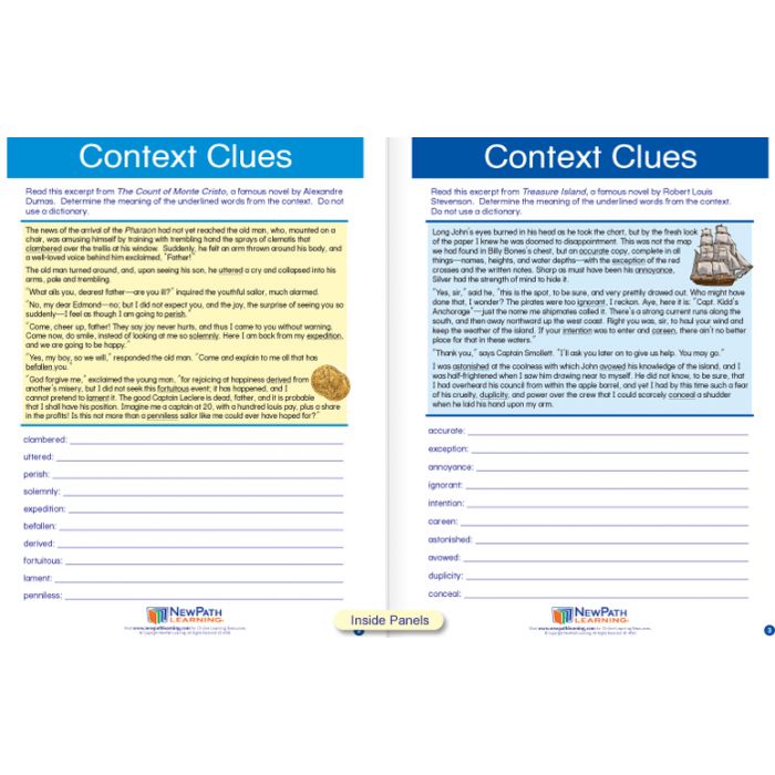 Context Clues Visual Learning Guide - Grades 6 - 9