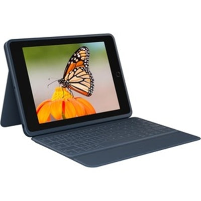 Logitech Rugged Combo 3 iPad&amp;reg; Keyboard Case with Smart Connector for iPad (7th, 8th, and 9th generation) - Classic Blue