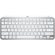 Logitech MX Keys Mini Minimalist Wireless Illuminated Keyboard, Compact, Bluetooth, USB-C, Pale Gray