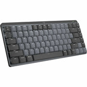 Logitech MX Mechanical Mini Minimalist Wireless Illuminated Keyboard, Clicky Switches, Bluetooth, Graphite