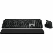 Logitech MX Keys S Combo for Mac, Wireless Keyboard and Mouse With Palm Rest, Bluetooth, Space Gray