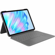 Logitech Combo Touch Keyboard/Cover Case for 11&amp;quot; Apple iPad Air (5th Generation), iPad Air 11 (2024), iPad Air 11 (2025), iPad Air 11 (2026) Tablet - English Keyboard - Oxford Gray