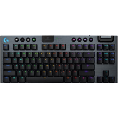 Logitech G915 X LIGHTSPEED TKL Low-Profile Wireless Gaming Keyboard, Double-Shot PBT Keycaps, Fully Programmable Keys, RGB Backlighting, Sleek Aluminum Finishing, GL Red Linear - PC/Mac