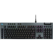 Logitech G915 X Low-Profile Wired Mechanical Gaming Keyboard, Double-Shot PBT Keycaps, Fully Programmable Keys, RGB Lighting, Aluminum Finish, GL Brown Tactile Switches - PC/Mac
