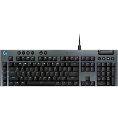 Logitech G915 X Low-Profile Wired Mechanical Gaming Keyboard, Double-Shot PBT Keycaps, Fully Programmable Keys, RGB Lighting, Aluminum Finish, GL Red Linear Switches - PC/Mac