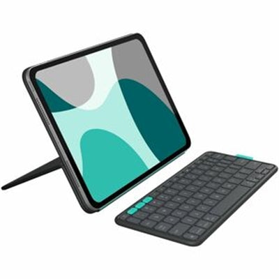 Logitech Flip Folio Keyboard Case for iPad Pro 11-inch (M4 &amp; M5) &amp; iPad Air 11-inch (M2 &amp; M3)(5th Gen - 2024), Graphite