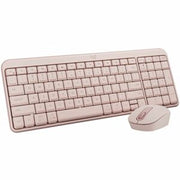 Logitech MK250 Bluetooth Wireless Mouse and Keyboard Combo: Fast &amp; Easy Connectivity, Compact Wireless Keyboard, Ambidextrous Mouse (Rose)
