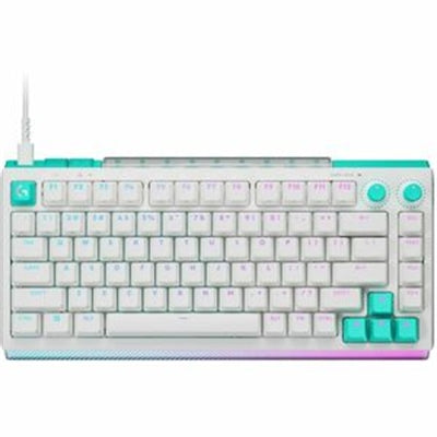 Logitech G512 X 75 DUAL SWAP, Hot-Swappable TMR Analog / Mechanical Gaming Keyboard, 8K Polling Rate, Custom Actuation 0.1 - 4.0 mm, RAPID TRIGGER, LIGHTSYNC RGB, Wired, PC, Mac, White Tactile