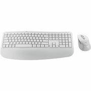 Logitech Signature Comfort Plus Combo MK880 Wireless Keyboard and Mouse Combo, Full-Size Comfort Keyboard with Palm Rest, Off-white