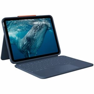 Logitech Rugged Combo 4c iPad Keyboard Case: iPad (10th Gen, A16) Case with Military-Grade Drop Protection, USB-C Charging Port, Smart Connector, Pencil Holder