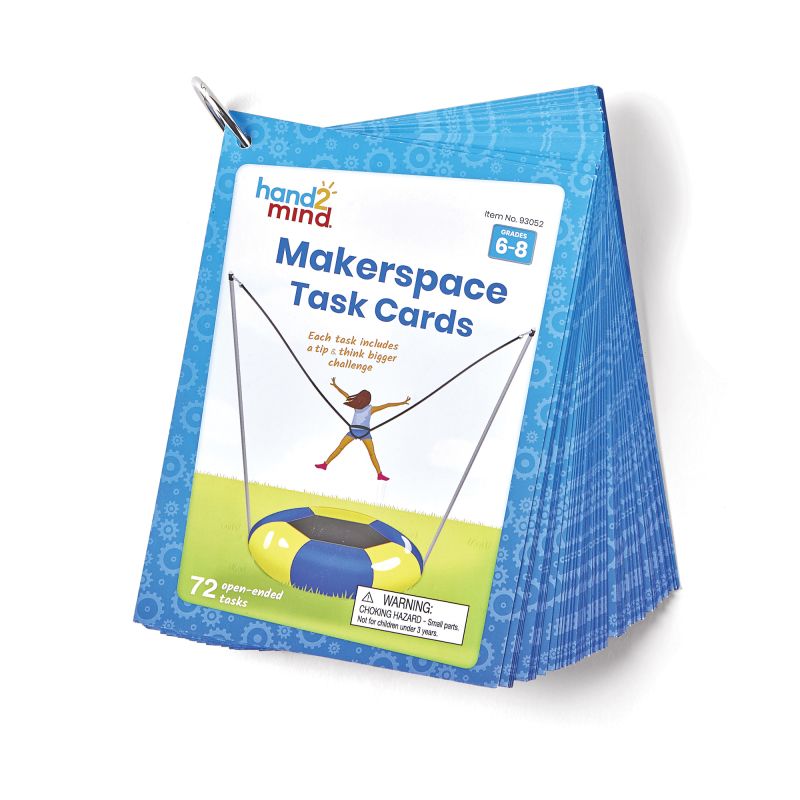 CARDS, MAKERSPACE 6-8, W/RING, SET/72