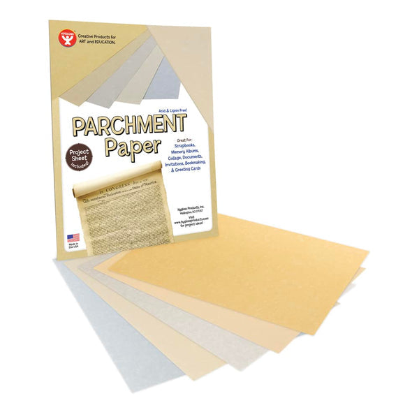 Parchment Paper - 100 sheets 8.5"x11" - Assorted