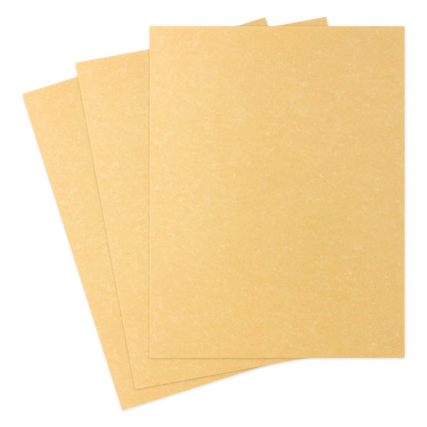 Parchment Paper - 30 sheets 8.5"x11" - Gold