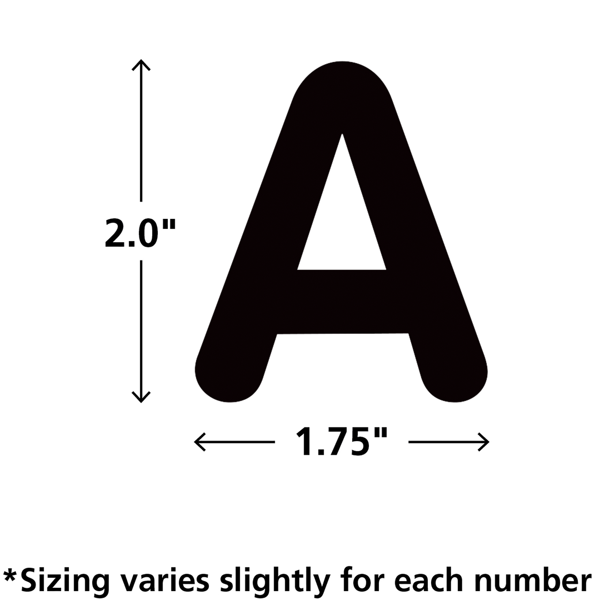 Black 2" Classic Letters Uppercase Pack