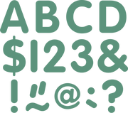 Eucalyptus Green 2" Classic Letters Uppercase Pack