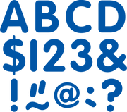 Blue 2" Classic Letters Uppercase Pack