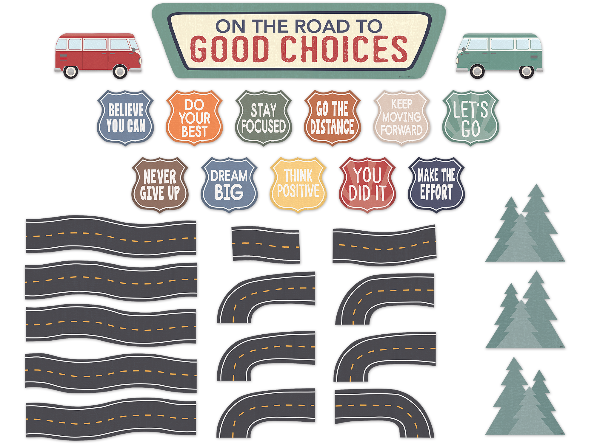Moving Mountains Road Trip On the Road to Good Choices Mini Bulletin Board