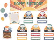 Moving Mountains Road Trip Happy Birthday Mini Bulletin Board