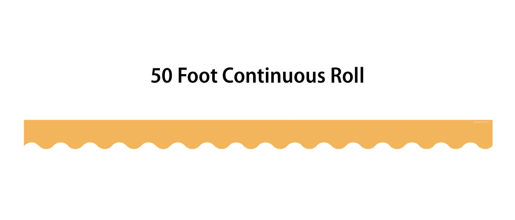Golden Sun Scalloped Rolled Border Trim