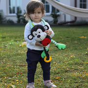 Happy Monkey - Stuffed Animal Child Development Toy to Teach Essential Life Skills for Sensory & Cognitive Development