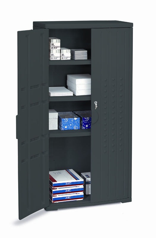 Rough n Ready® 66" Storage Cabinet, Black