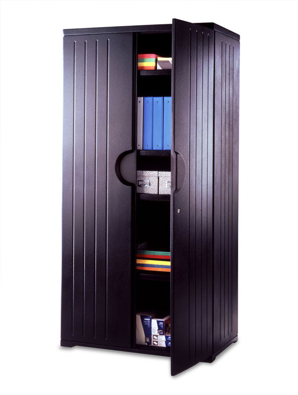 Rough n Ready® 72" Storage Cabinet, Black