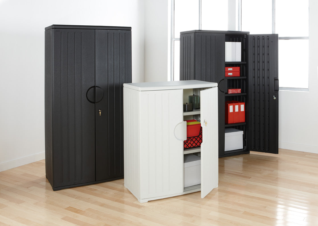 Rough n Ready® 72" Storage Cabinet, Black