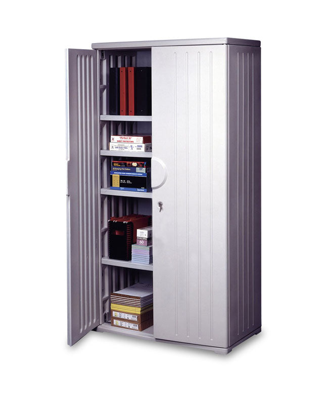 Rough n Ready® 72" Storage Cabinet, Platinum