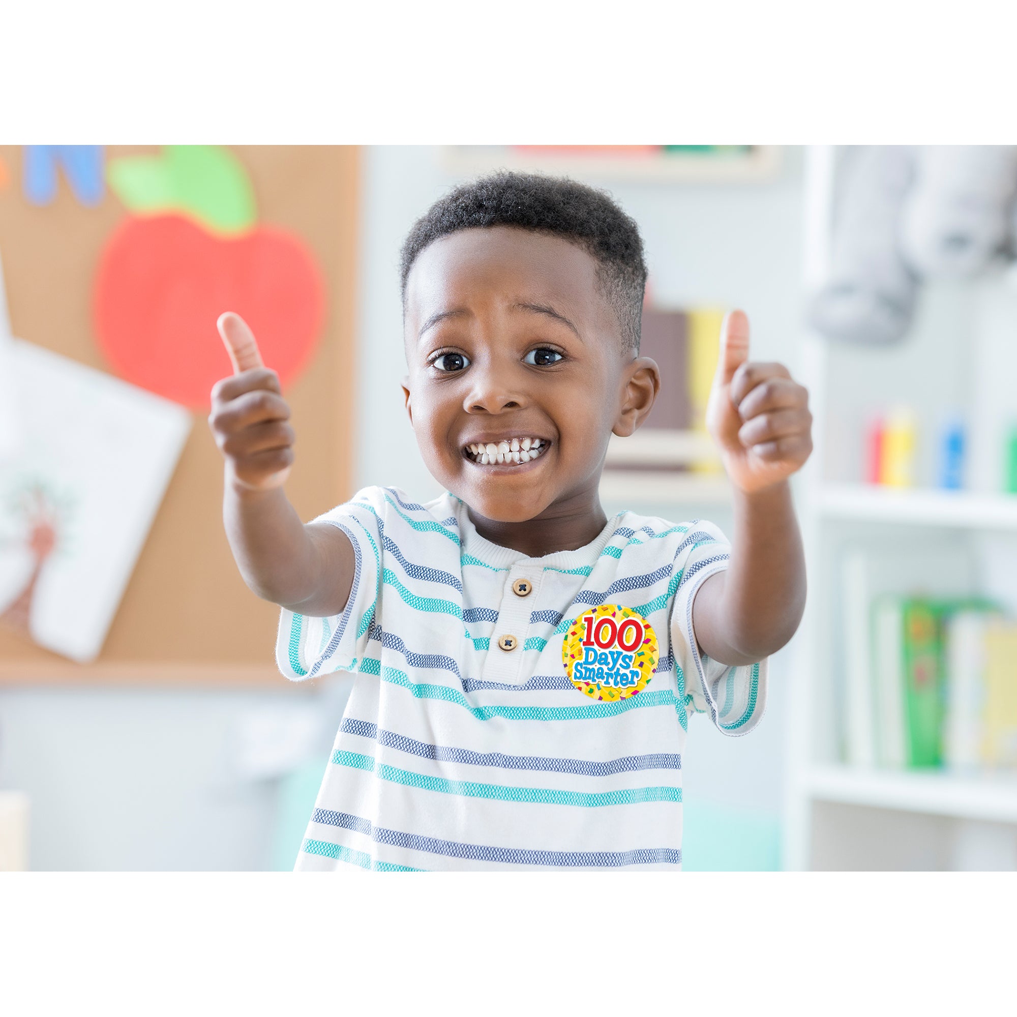 100 Days Smarter Wear ’Em Badges