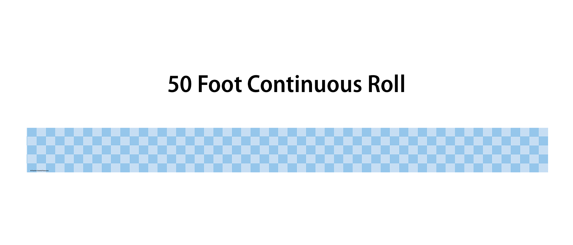 Cool for School Blue Checkers Straight Rolled Border Trim