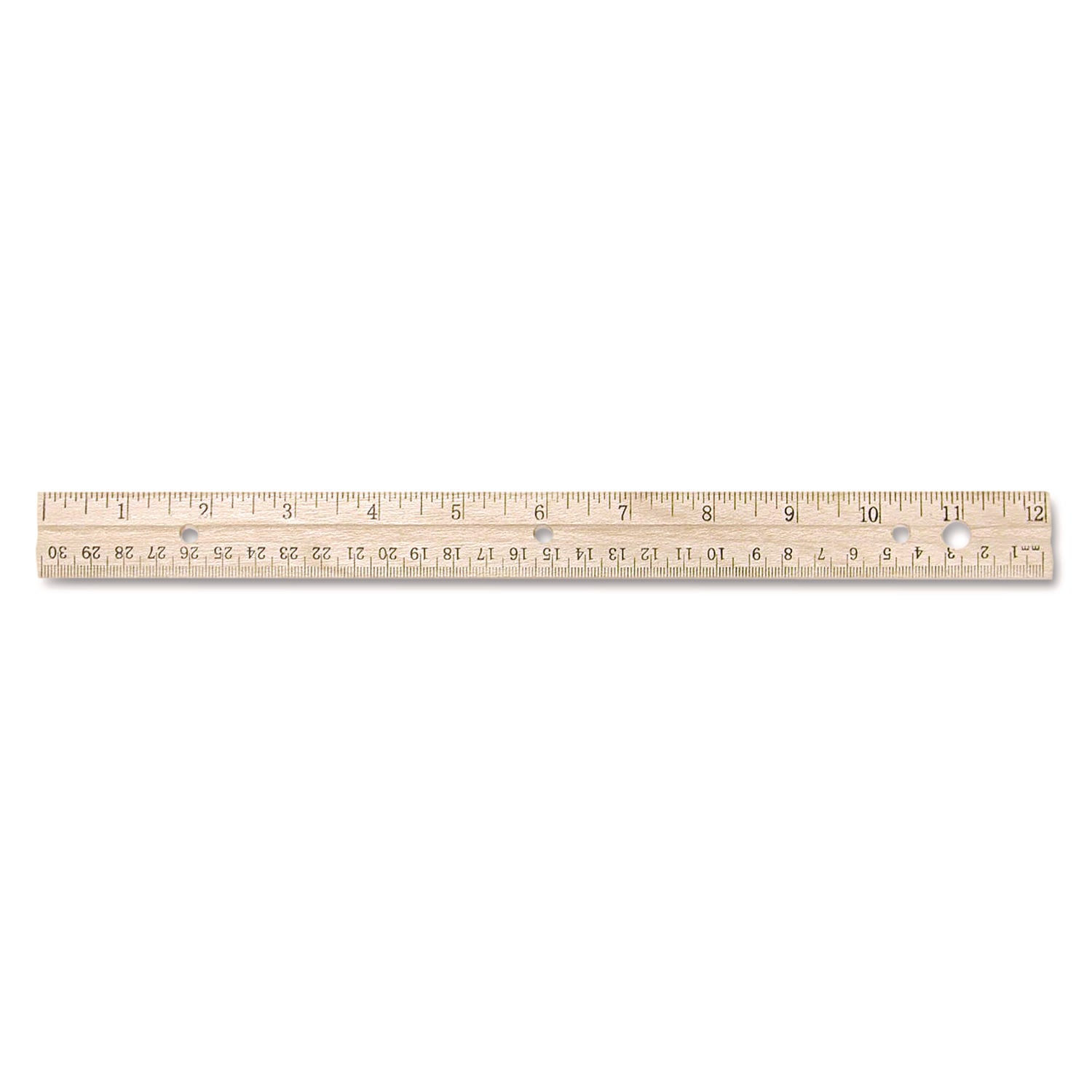 Westcott Metal Edge English/Metric Wood Ruler