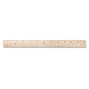 Westcott Metal Edge English/Metric Wood Ruler