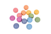 Rainbow Wooden Balls - Set of 14