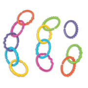Sensory Linkets, 12 pcs - Bright and Fun Linking Toys for Babies and Toddlers, Sensory Engagement