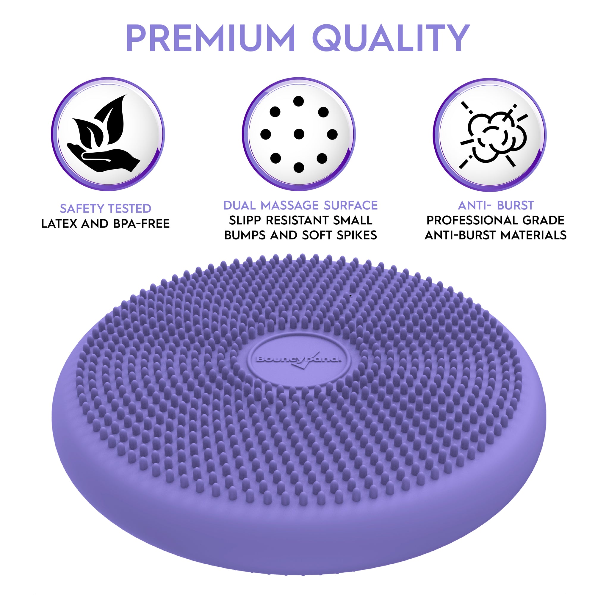 Big Wiggle Seat Sensory Cushion, Purple